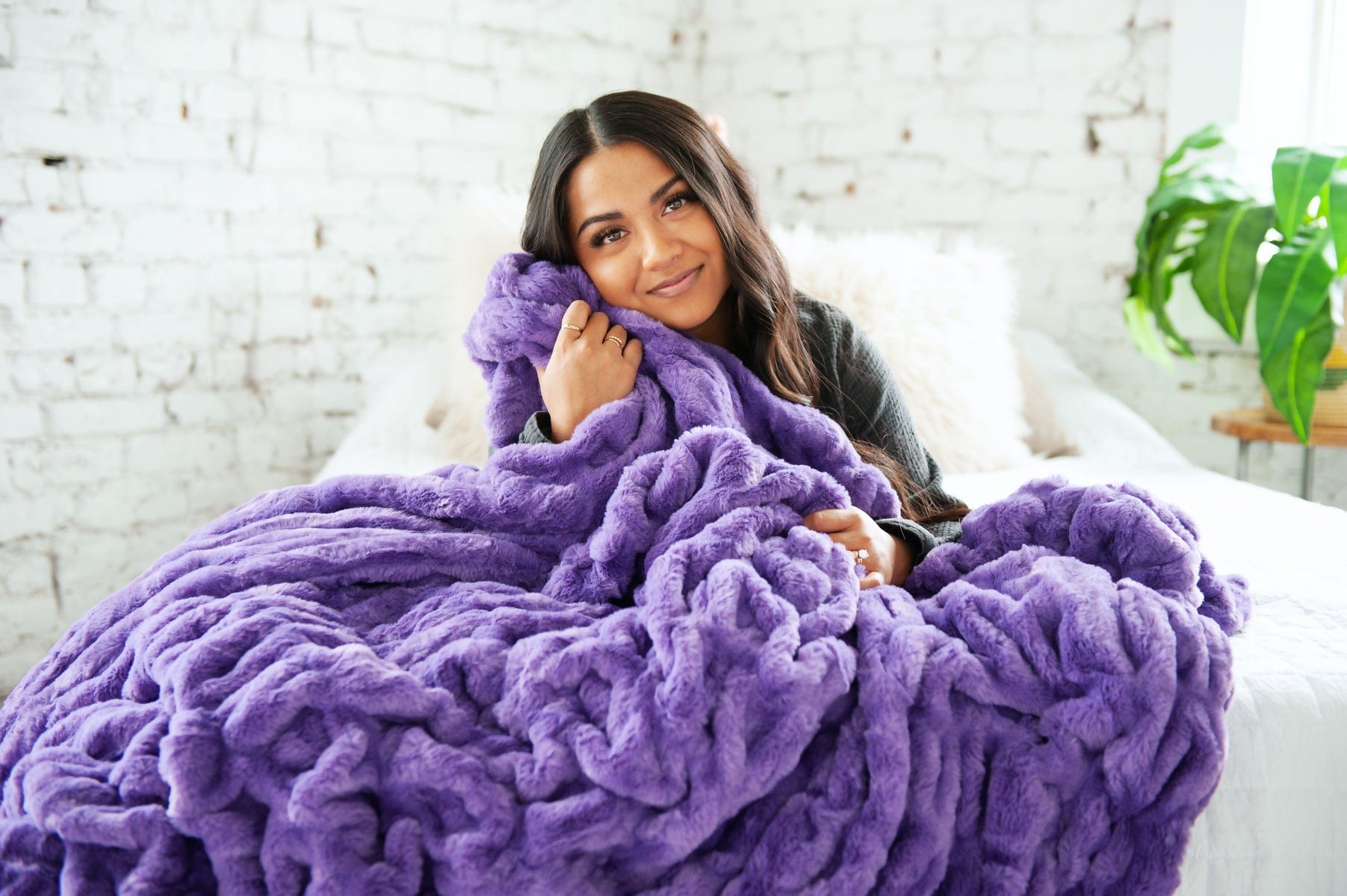 Soft Violet Meadow Blanket for Cozy Comfort