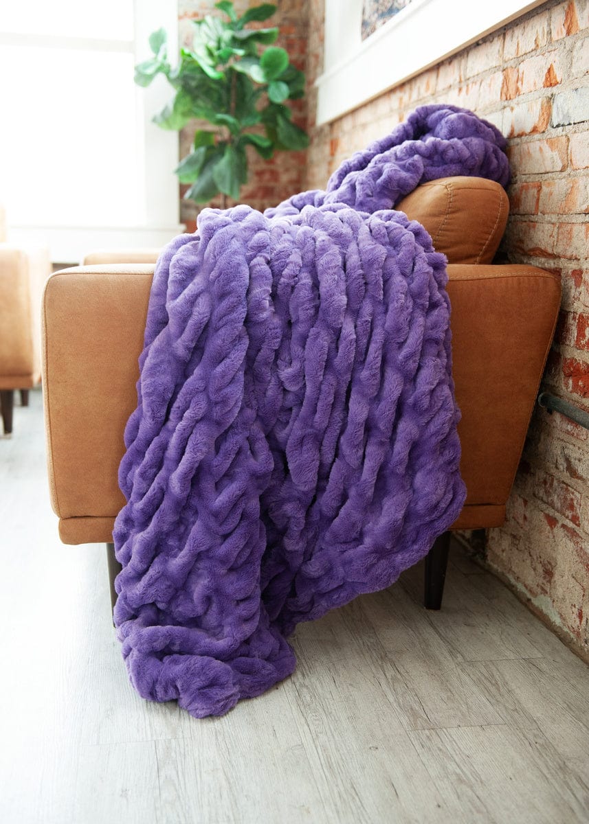 Soft Violet Meadow Blanket for Cozy Comfort