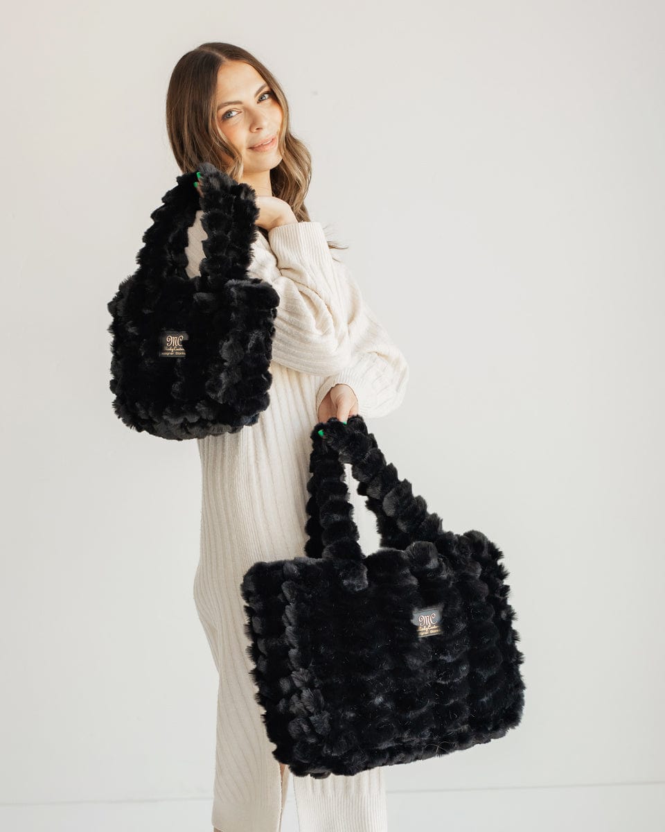 Annie Ripple Black Crossbody Bag