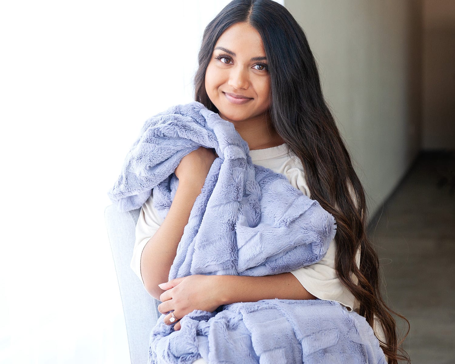 French Lavender Sorbet Throw Blanket