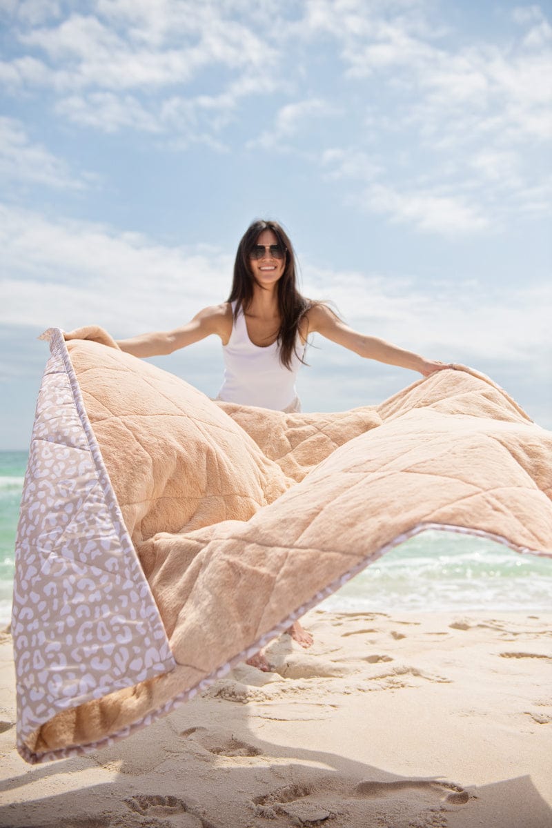 Tan Cheetah Print Cozy Everywhere Blanket