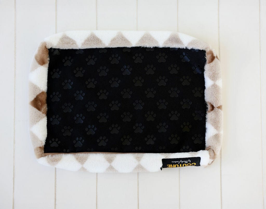 Brown Argyle Dog Crate Cover – Replacement Pad Only