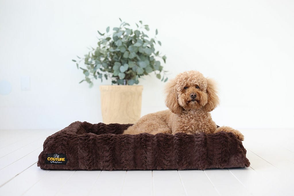 Brown Plume Pet Bed Cover – Replacement Only